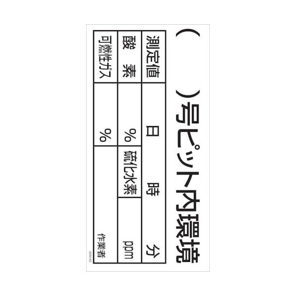 マンガ標識 GEM-M83 ()号ピット内環境 6300005472 1点