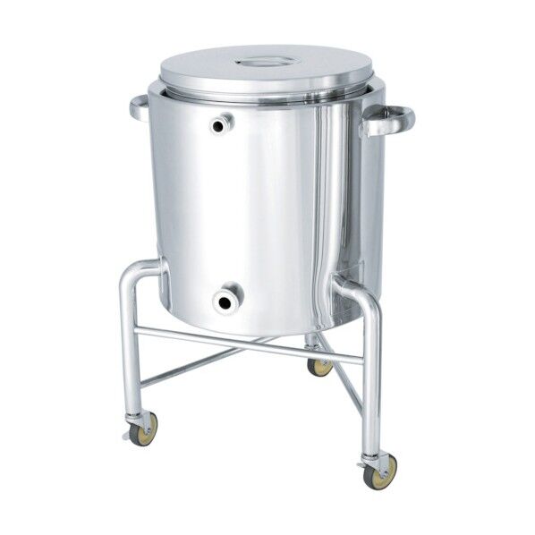 ステンレスタンク片テーパー型ジャケット容器脚付