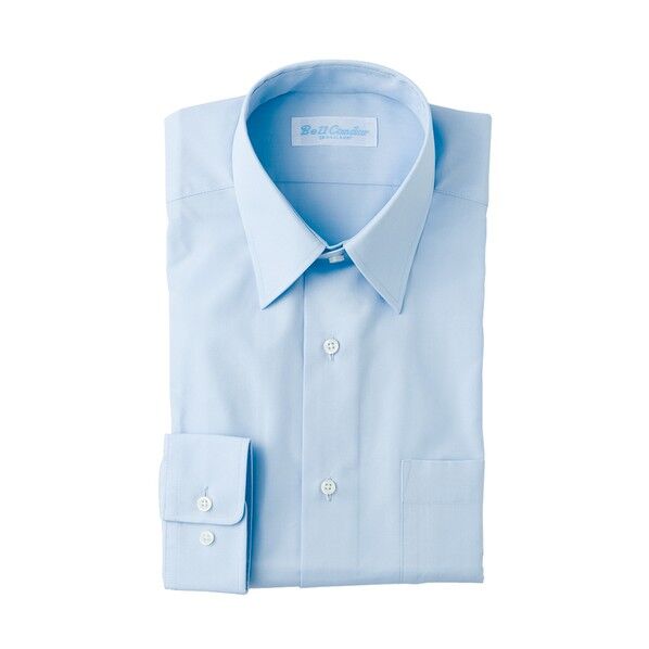 長袖カッターシャツ 782サックス 45 43103 1点