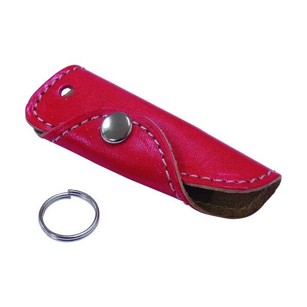 NO.141 本革キーカバー レッド0735696-001