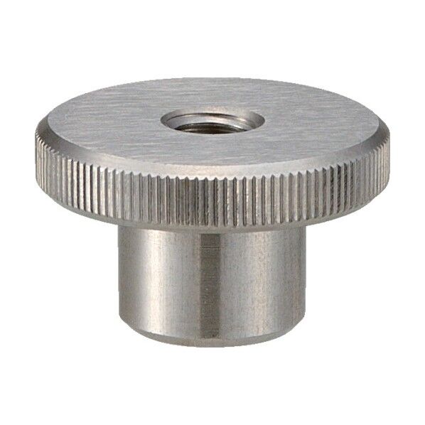 ローレットノブ 貫通タップ穴タイプ・ステンレス