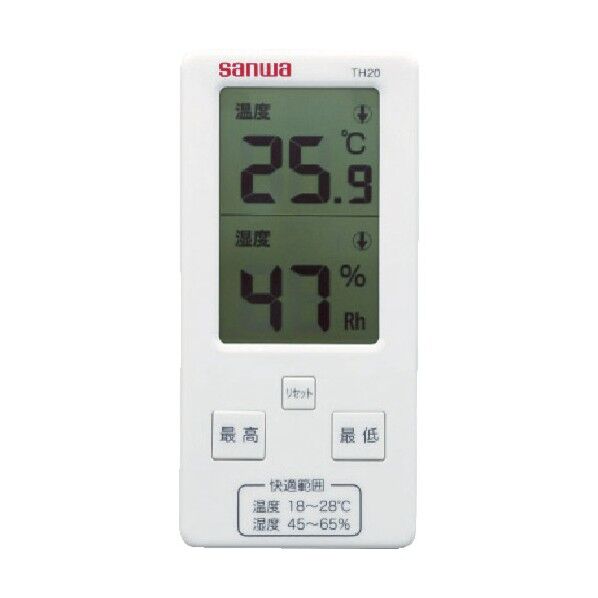 デジタル温湿度計 201 x 103 x 24 mm 10.6 g TH-20
