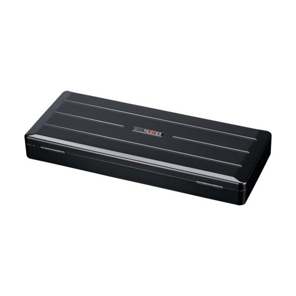 スチール製工具箱 メタルケース ブラック 間口455×奥行190×高さ60mm NEKB-2