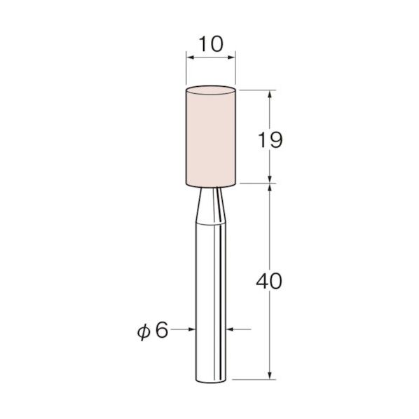 軸付砥石 G6631 5本