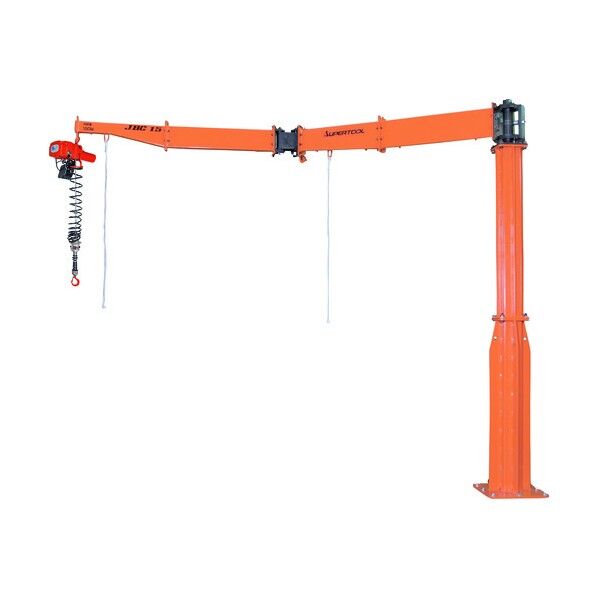 電動チェーンブロック付ジブクレーン 床固定・アーム間接型