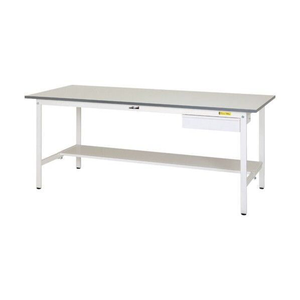 ワークテーブル 150シリーズ 固定式 キャビネット付 SUP-1875UT-WW 1点
