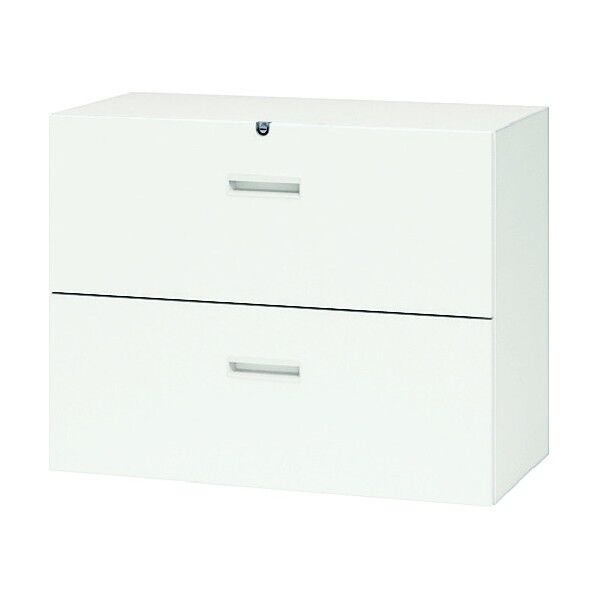 ファイル引出し 2段 下置き用 899×400×700 ホワイト CWS-0907S-2-WW 1点