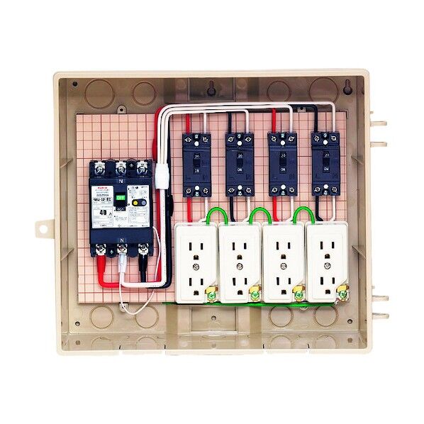 屋外電力用仮設ボックス 13-4C4 1台