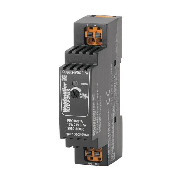 日本ワイドミュラー 産業用単相スイッチング電源 PRO INSTA 16W 24V 0.7A 2580180000 1点