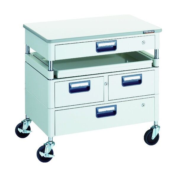 フェニックスワゴン (省音タイプ・薄型1段・1段・2列引出し付・スライド1段・天板付)