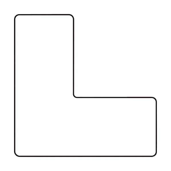 ユニピタ 置場表示ステッカー L型