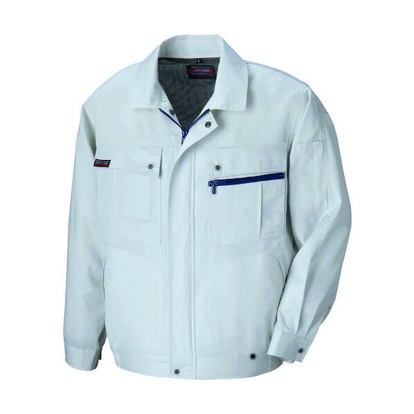 長袖サマーブルゾン(無地)(男女兼用)AZ5590-003シルバーグレー6L 003シルバーグレー 6L 5590 1