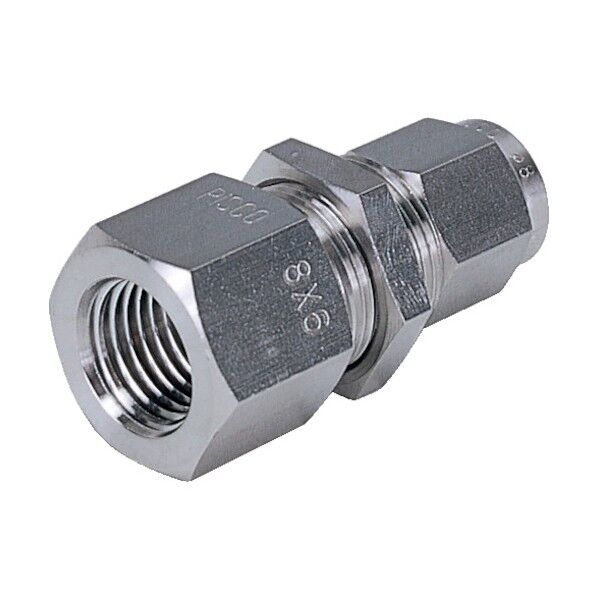 SUS316締付継手 メス隔壁ストレート