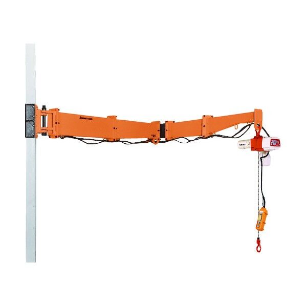 二速選択電動チェーンブロック付ジブクレーン コラム型･柱取付式 JBCC2520HC 1点