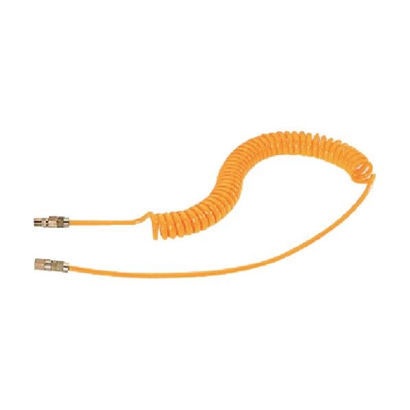 SPHスパイラルエアホースイエローライン