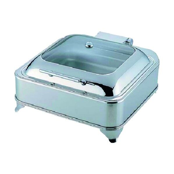 KINGO電気角チェーフィングデッシュ (ガラスカバータイプ)D202 NKV0601 1個