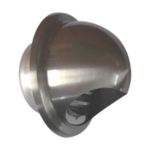 ステン丸型フード付ガラリ 100mm GRSUS-100 1個