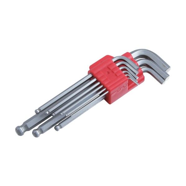 スエカゲ 9PC.ボールポイントキーレンチセットインチサイズ