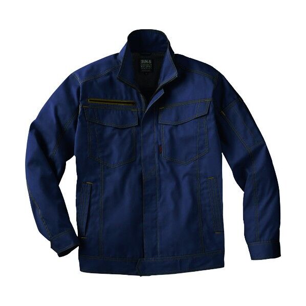 夏 長袖ブルゾン ネイビー色 Mサイズ WA11711-3-M 1点