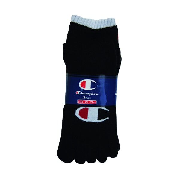 CMSCP405靴下5本指スニーカー3P ブラック