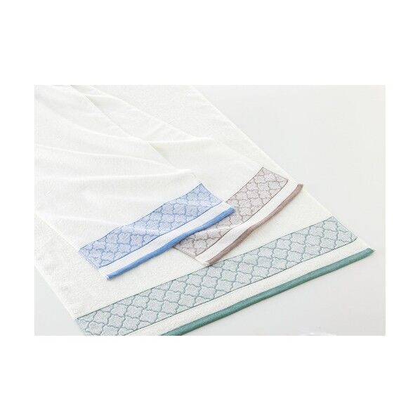 グリーンクロス 本多タオル リサイカラー ブルー B/T800 6300029666 1枚...