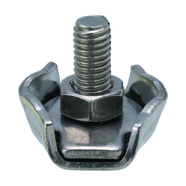 ステンレス シングルワイヤークリップ 使用ロープ径4mm B-2646 1個