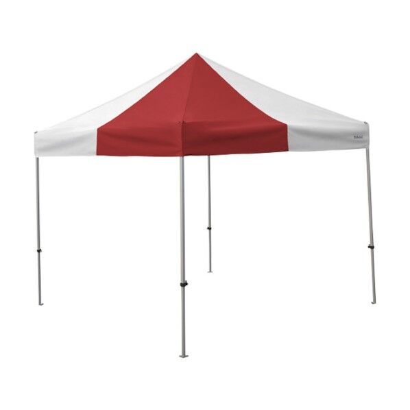 かんたんてんと 3.0m×3.0mオールアルミフレーム 赤白 KA/6WA-RW 1点