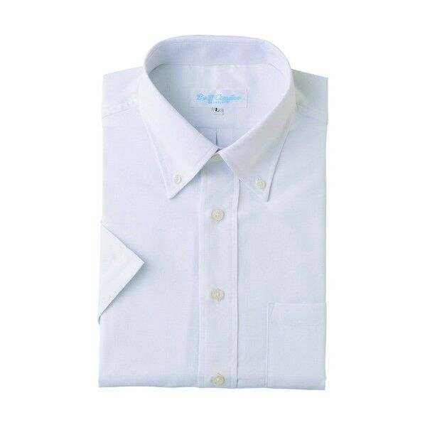 半袖ボタンダウンシャツ(廃番予定) 001ホワイト 5L 43108 1点