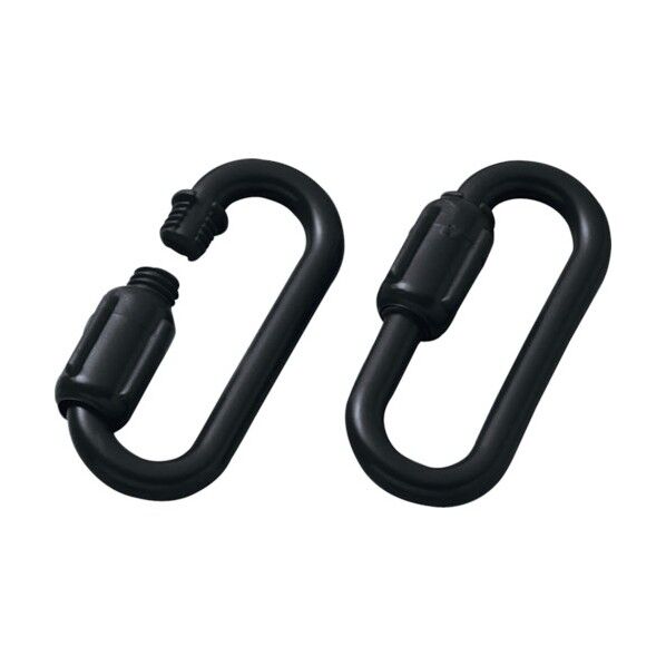 プラスチックチェーン用ジョイント PSJ‐60BK 線径8mmΦ以下用 黒 安全標識 284114 2個