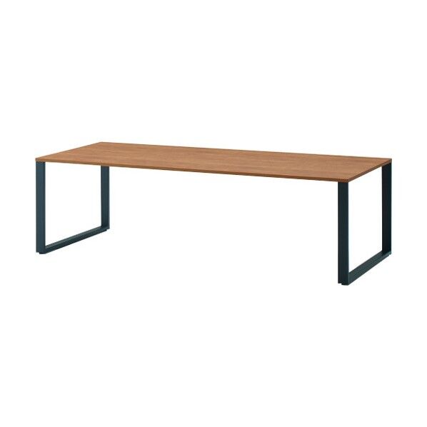 ノットワークテーブル両面D1100 天板トリニティオーク・脚サテンブラック JWL-181GES-TT 1点
