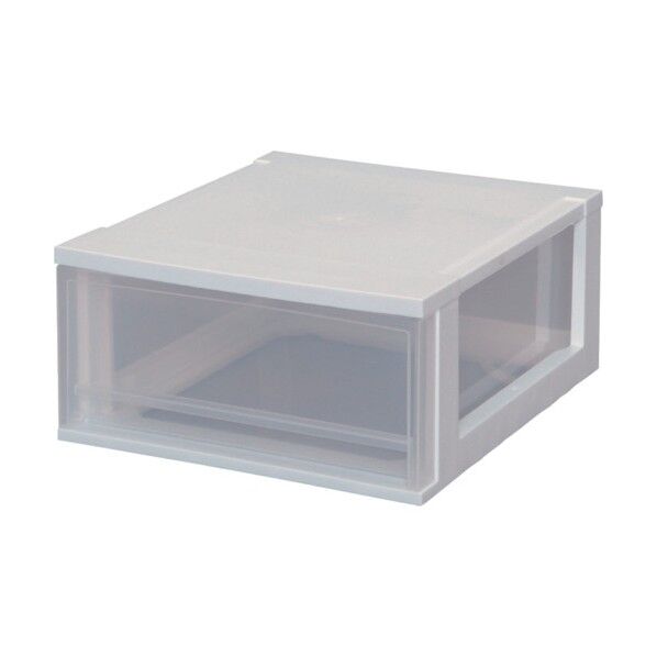 ストックチェストOCH-Lホワイト/クリア 400 x 350 x 183 mm OCH-L 1
