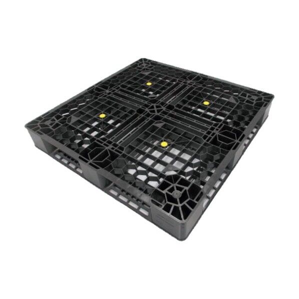 J&T環境 樹脂パレット K-RP-1111 黒 JK-RP-1111-BK 1点