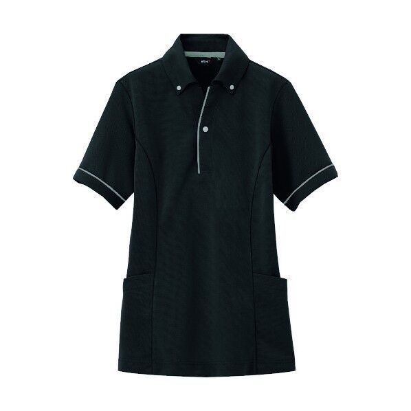 サイドポケット半袖ポロシャツ(男女兼用) 010ブラック 5L 7668 1