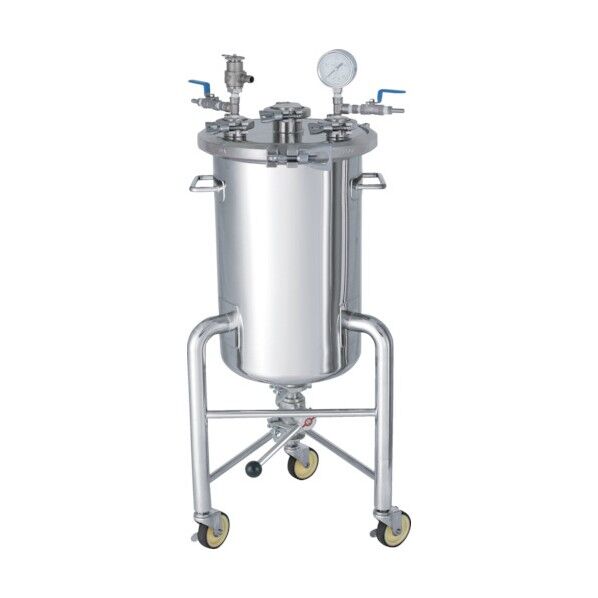 SUSヘルールオープン加圧容器 脚付加圧ユニット