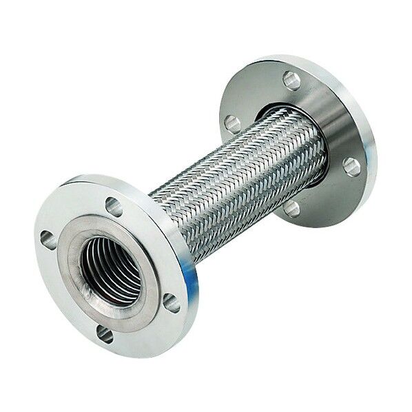 標準フランジ式フレキシブルホース(カラー式) フランジ(ALLSUS304) NK-3100/10K-SUS304-15A-1500L 1本