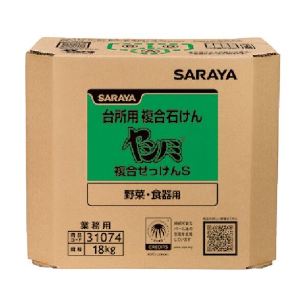 サラヤ ヤシノミ複合石けんS18kg八角BIB 31074 1点