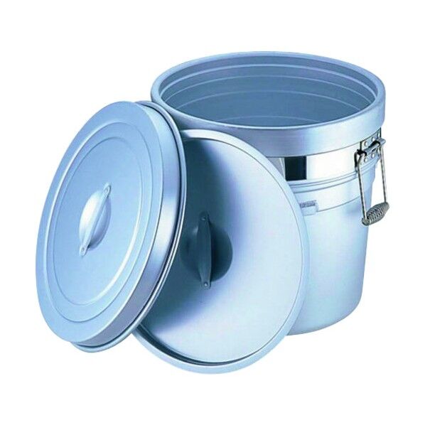 アルマイト 段付二重食缶 (大量用) 250-A (20l) (20l) ASYA001 1個