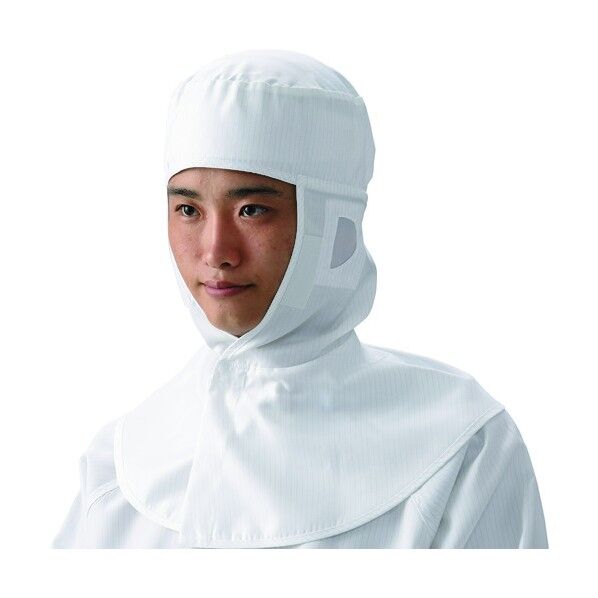 頭部保護具用対応フード ブルー L CB40642L 1点