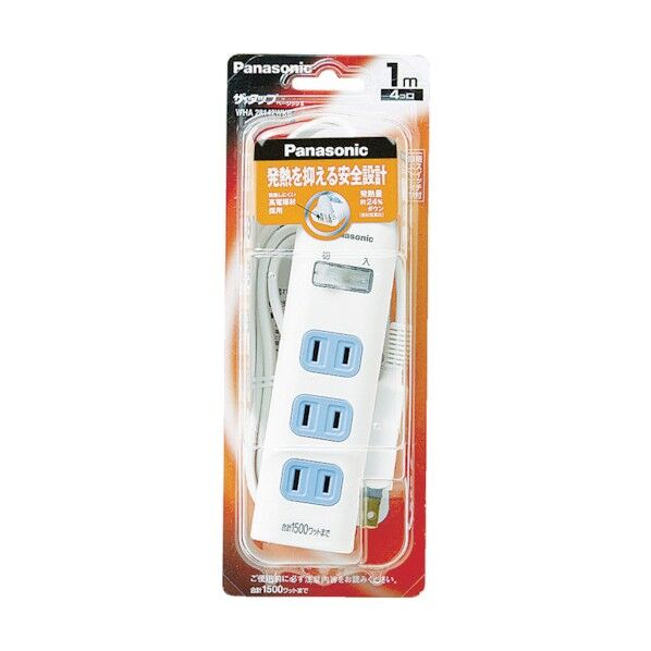 ザ・タップベーシック2一括スイッチ付4コ口3mコード付 WHA28342WKP 1