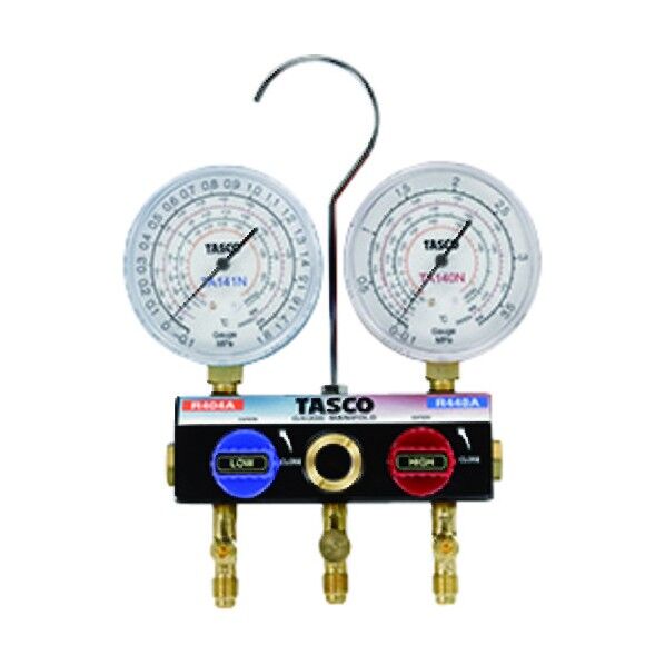 R448AR404Aハイブリッドゲージマニホールドキット92cmチャージホース TA124Z TA124Z 1個