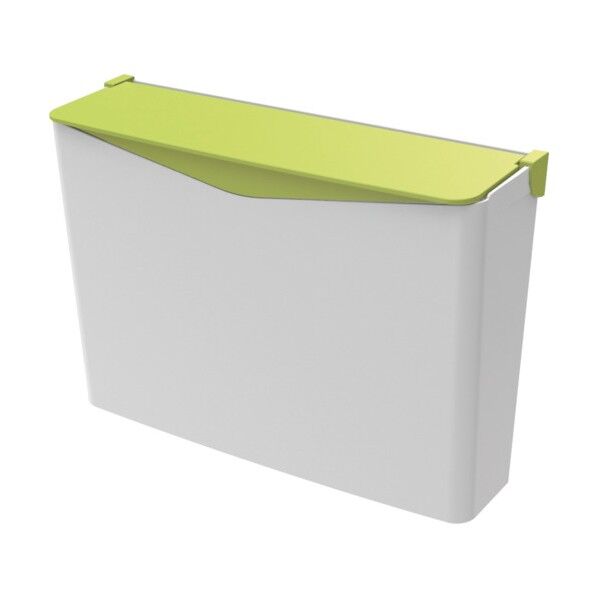 テラモト エコペーパーポケットN フラップフタ付ホワイト×グリーン DS-451-000-8 1個