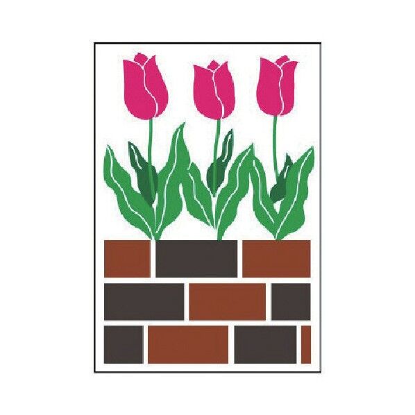 ジョイシール 花イメージ PVCステッカー