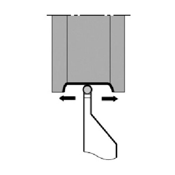外径用TACバイト 37 x 173 x 44 mm TRACN2525M05 1