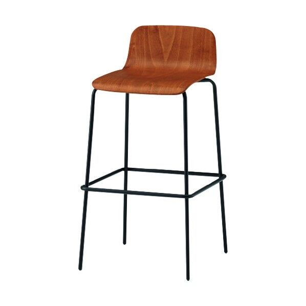 ノットワークハイチェアヌード 背座ラスティックビーチM・脚サテンブラック KLL-113-TT 1点