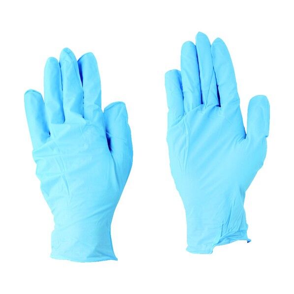 ニトリル使いきり手袋 ストロング 粉無 100枚入 ブルー M #2037 100枚