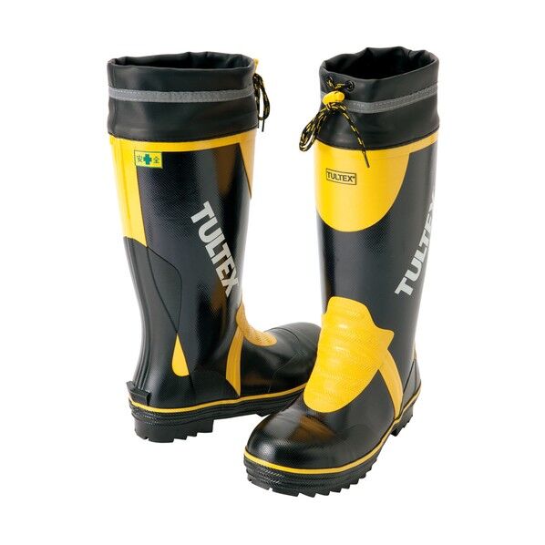 糸入安全長靴 ネイビーXイエロー AZ4703-008-26.0 1点