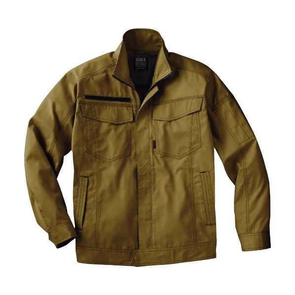 夏 長袖ブルゾン キャメル色 5Lサイズ WA11711-20-5L 1点