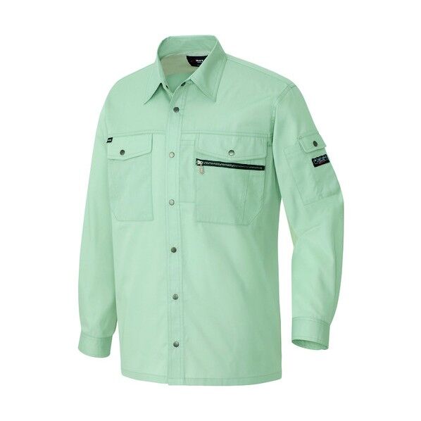 長袖シャツ(男女兼用)AZ3235-005アースグリーン4L 005アースグリーン 4L 3235 1