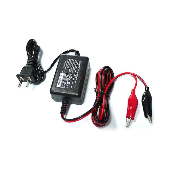 ※法人専用品※グリーンクロス バッテリー充電器 12V用 1A バイク用 ワニ口クリップ HE-03 6300031503 1点