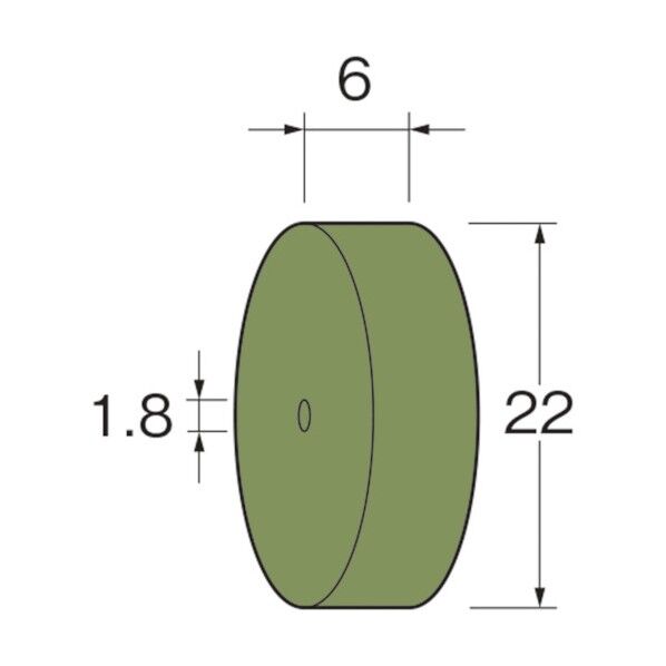 ホイール型セラミックゴム砥石粒度(#):220高さ(mm)6.0 R5333 10枚